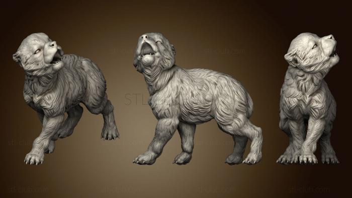 3D model Wolf Pup (STL)